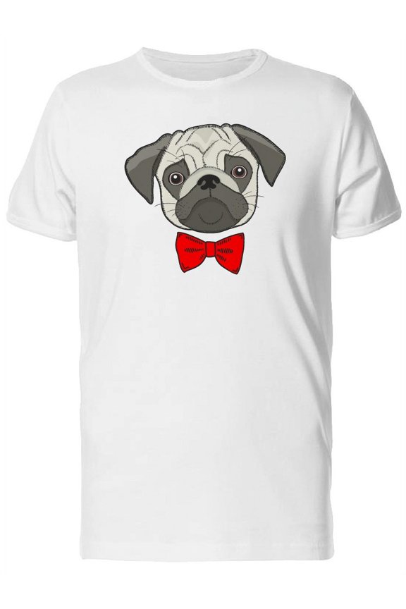 Elegant Pug Face Tee Men's -Image by Shutterstock