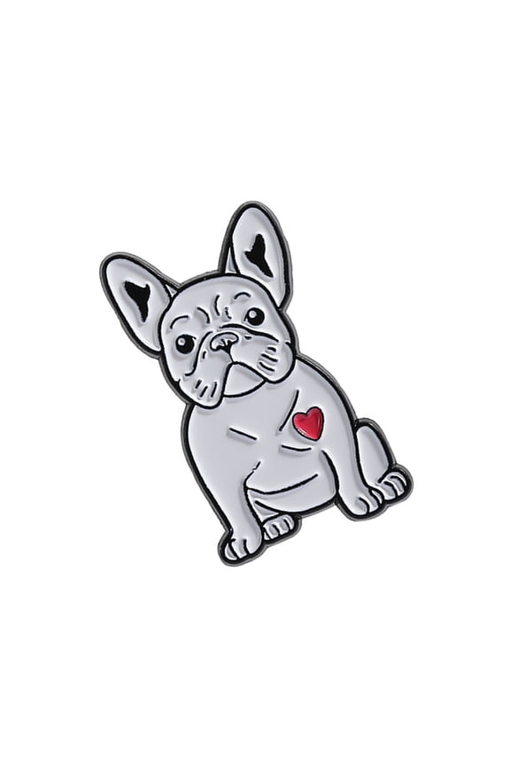 Elegant Puppy Face Alloy Brooch Pin Pet Lover Fashion Accessory For Casual Wear Gift Giving Holiday Celebrations Outfits