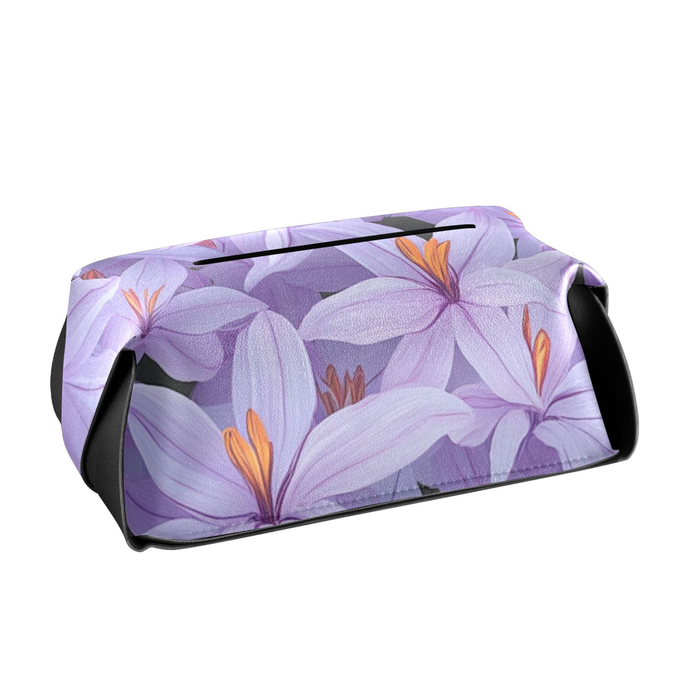 tissue box holder - purple & pink main image 0