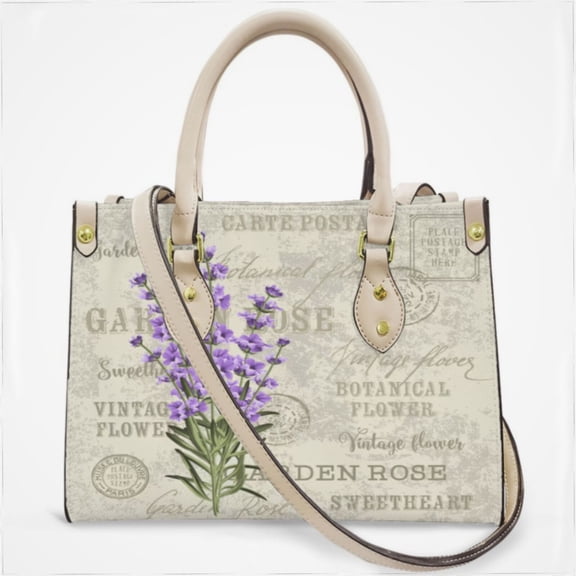 Elegant Purple Lavender Cross Body Bags For Women Small Leather Female Handbags Fashion Top-Handle Totes