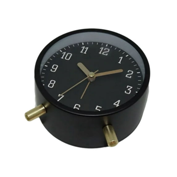 Elegant Quiet Quartzs Alarm Clock with Warm Yellow Nightlight for Peaceful Sleep Suitable for Home and Office Decors
