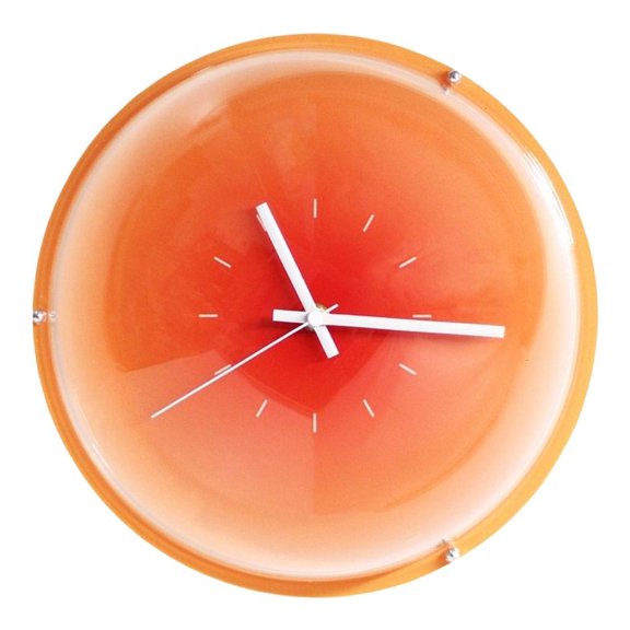 Elegant Quiet Quartzs Bubble Balloon Clock with Gradients Sunset Dials Metal Brackets Battery Operated for Home Office