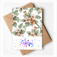 thumbnail image 1 of Elegant Rattan Flowers Decorative Welcome Back Greeting Cards Envelopes Blank, 1 of 4