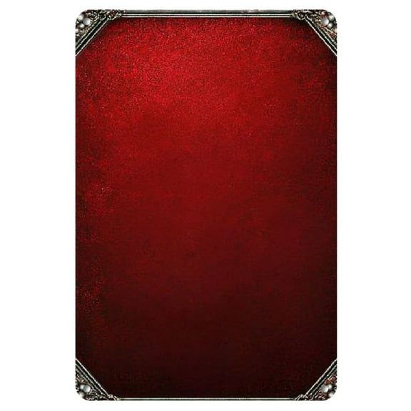 Elegant Red Patterned Iron Wall Art Decor - Vintage Style with Ornate Border, Ideal for Living Room, Bedroom, Office, and Bar, Room Decor