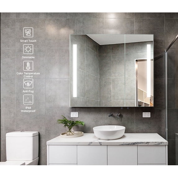 Elegant Reflections LED Medicine Cabinet