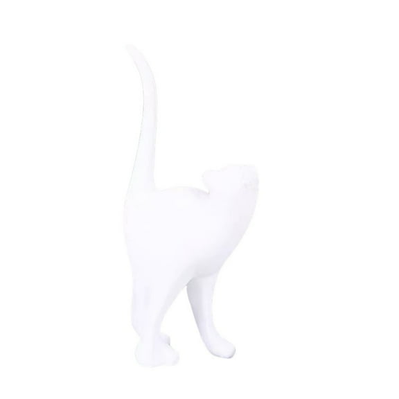 Elegant Desktop Resin Cat Figurine Sculpture for Home Decoration Unique Bookshelf Ornament Modern Abstract Cat Décor for Animal Lovers