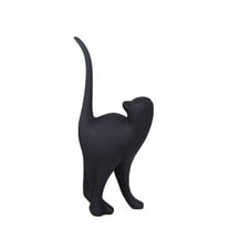Elegant Resin Cat Figurine Sculpture Modern Abstract Desktop Decoration Unique for Cat Lovers Home Bookshelf Ornament