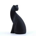 thumbnail image 1 of Elegant Resin Cat Figurine Sculpture for Desktop Ornament and Bookshelf Decoration Unique Home Décor Idea for Cat Lovers, 1 of 7