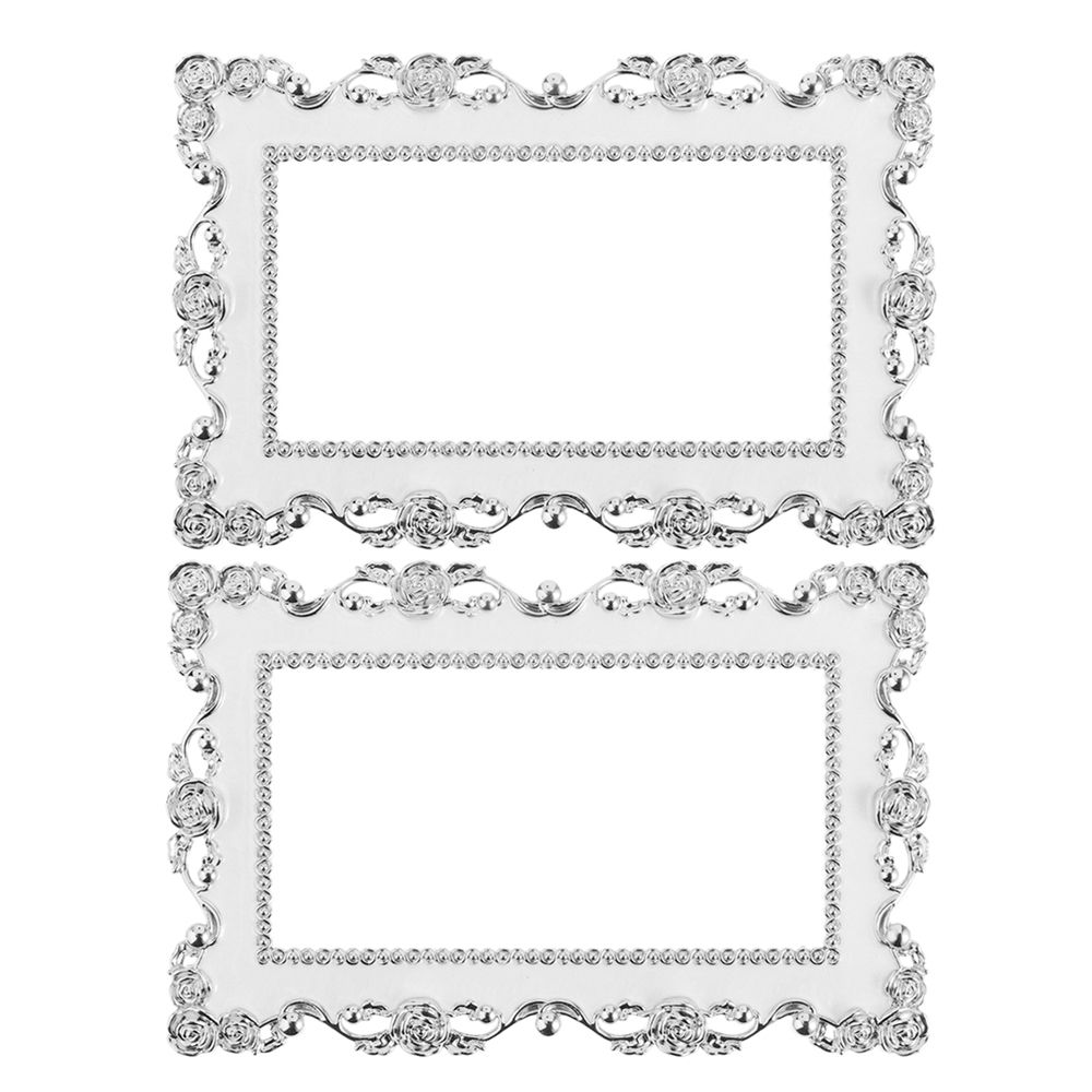 Elegant Resin Gold Silver Single and Double Light Switch Cover Wall