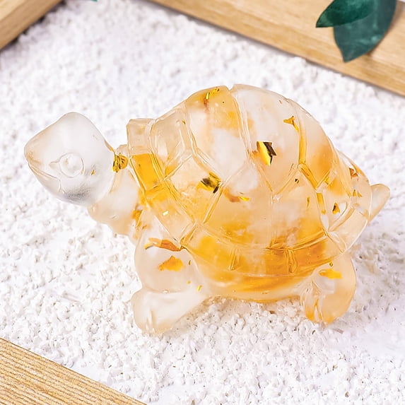 Elegant Resin Turtle Desktop Ornament for Home Decoration - for Animal Lovers on Holidays Birthdays Valentine's Day and Christmas