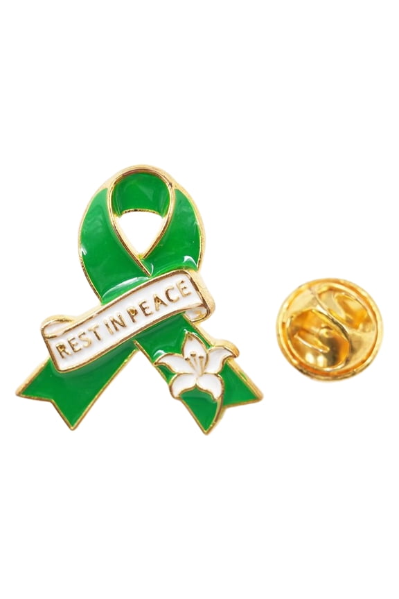 Elegant Rest in Peace Alloy Brooch, Secure Pin Closure for Funerals Commuting Lightweight Corsage Design