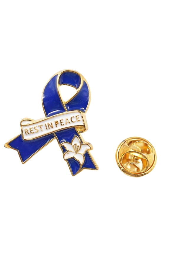 Elegant Rest in Peace Alloy Brooch, Secure Pin Closure for Funerals Commuting Lightweight Corsage Design