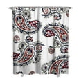 thumbnail image 1 of Elegant Retro Paisley Curtain 72x84 Inches, Quick-Dry Polyester with Hooks, Colorful Boho Floral Artistic Design for Bathrooms, 1 of 5