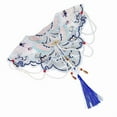 thumbnail image 1 of Elegant Retros Shawl Tassels Thin Shawl Make Up Tippet for Girls, 1 of 21