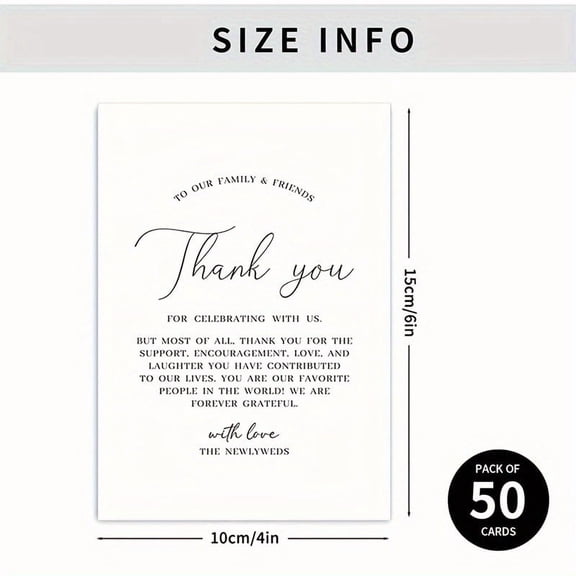 Elegant Reversible Wedding Place Cards & Thank You Notes - Stain Resistant Floral Design for Reception Settings