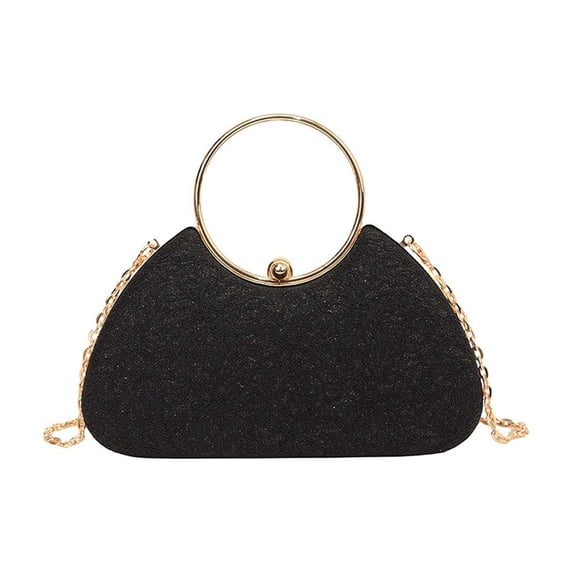 Elegant Rhinestone Evening Clutch Bag for Women - Sparkling Handbag with Metal Handle, Perfect for Parties, Weddings, and Formal Events, Stylish PU Material, Compact Design for Essentials