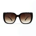 thumbnail image 1 of Elegant Rhinestone Fan Jewel Hinge Oversize Square Cat Eye Sunglasses Tortoise Brown, 1 of 4