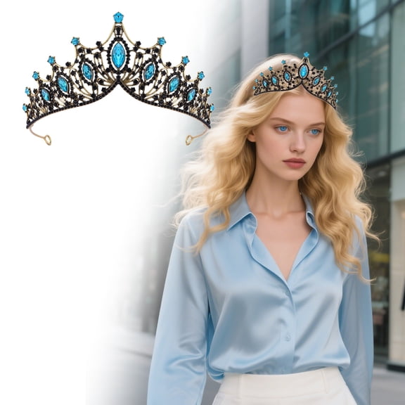 Elegant Rhinestone Head Chain Hair Accessories for Women Bridal Wedding Party Prom Birthday Quinceanera Decorations
