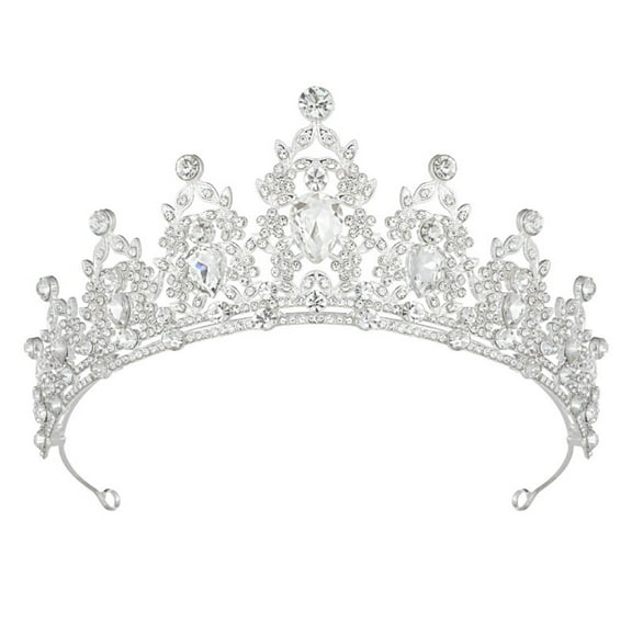 Elegant Rhinestones Crystal Crowns Headpiece For Bridal Wedding Prom Party Crownpiece Hair Styling Accessories