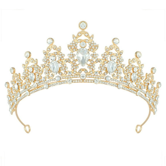 Elegant Rhinestones Crystal Crowns Headpiece For Bridal Wedding Prom Party Crownpiece Hair Styling Accessories