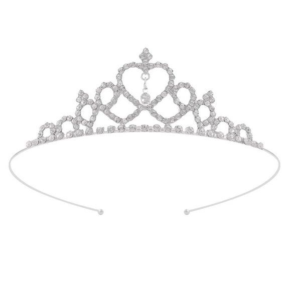 Elegant Rhinestones Girls Hair Crowns For Birthday Costume Parties