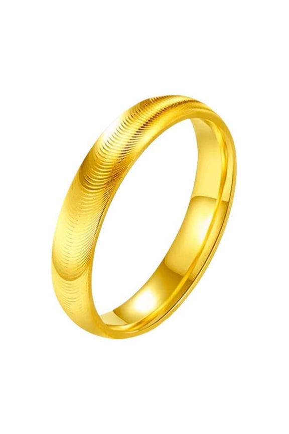 Elegant Ripples Cats Eye Rings Versatile Cats Eye Ripples Stainless Steel Rings for Dates and Casual Event