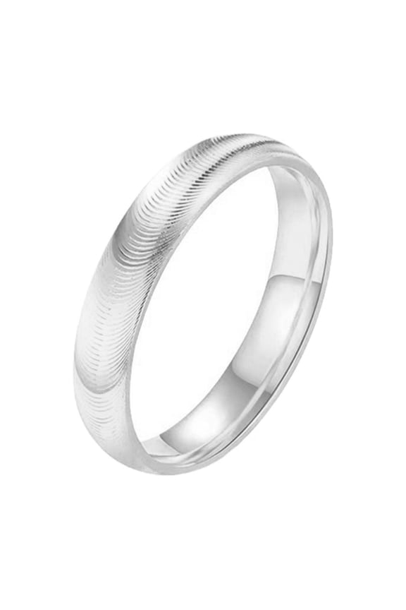 Elegant Ripples Cats Eye Rings Versatile Cats Eye Ripples Stainless Steel Rings for Dates and Casual Event