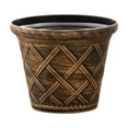 thumbnail image 1 of Elegant Roman Wicker Style Plastic Flower Pot for Balcony & Garden Planting, Durable Large Capacity Bonsai & Vegetable Container, 1 of 5