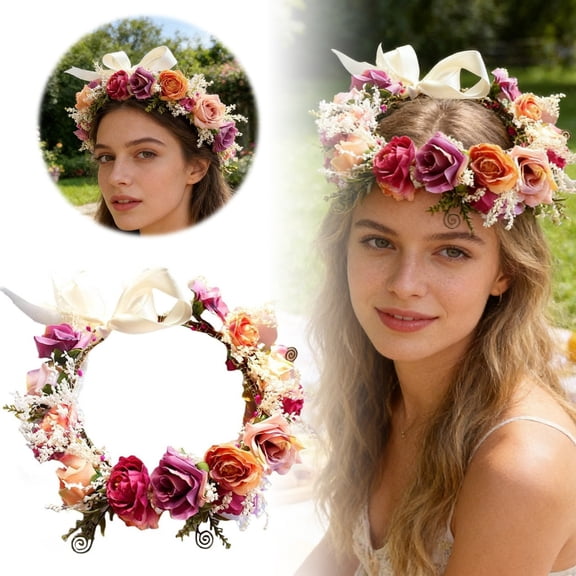 Elegant Rose Bridal Headpiece Handmade Floral Hair for Wedding Photography and Occasions