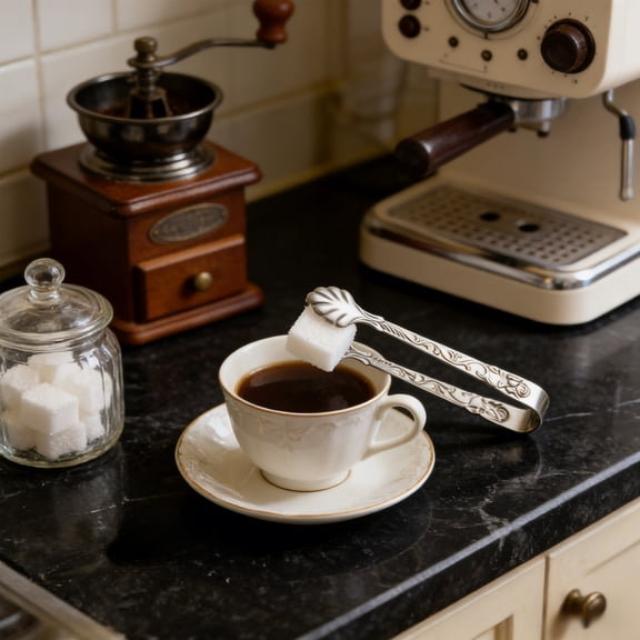 Elegant Rose Coffee Clip, 304 Stainless Steel Food Clip, 1-Pack, 0.66 x 3.54 Inches, Silver