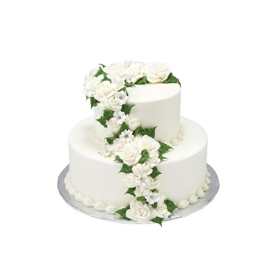 Elegant Roses 2 Tier Cake