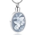thumbnail image 1 of Elegant Round Butterfly Cremation Jewelry for Ashes Urn Necklace Lockets for Human Ashes Holder Necklace for Woman, 1 of 5