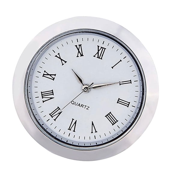 Elegant Round Metal Clock Insert with Roman Numerals Dials for Craft Project
