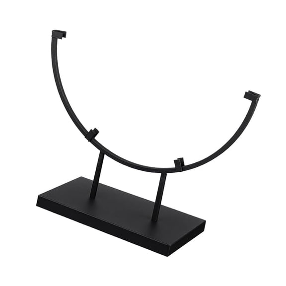 Elegant Round Metal Display Stand for Showcasing Pictures and Decors Items Stained Glass Decorative Art Base Organizers