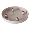 thumbnail image 1 of Elegant Round Metal Taper Candle Holder Centerpiece Tray With Four Holes For Advent Dining Table, 1 of 3