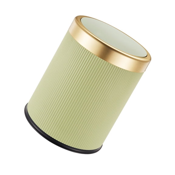 Elegant Round Press Trash Can with Lid, Round Waste Bin Wastbasket Perfect for Modern Homes Decors Waste Management