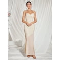 thumbnail image 1 of Elegant Ruched Bodycon Mermaid Evening Gown with Lace Overlay, 1 of 7