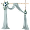 thumbnail image 1 of Elegant Rusts Pearls Chiffons Arch Backdrop Reusable Reception Hall Curtain for Wedding Backdrops and Event Decorations, 1 of 9