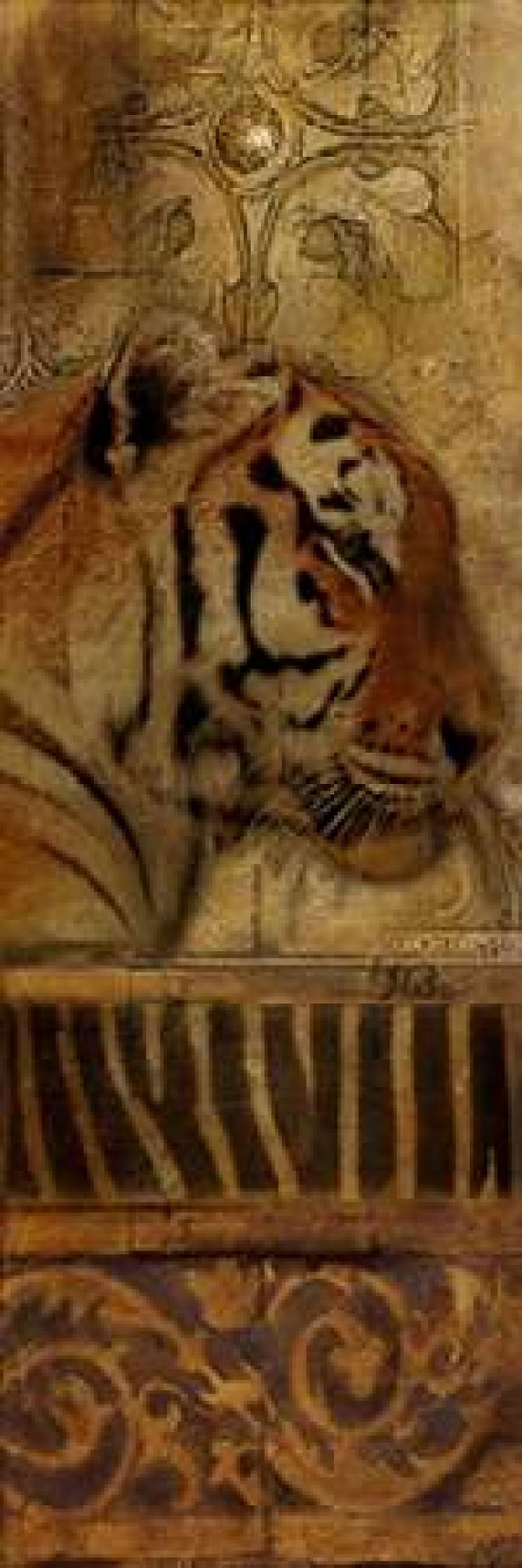 Elegant Safari Panel II-TIGER Canvas Art - Patricia Pinto (8 x 24)