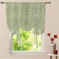 thumbnail image 1 of Elegant Sage Green Damask Pattern Window Curtain for Living Room Roman Curtain Kitchen Tie-up Curtains Adjustable Drapes, 1 of 5