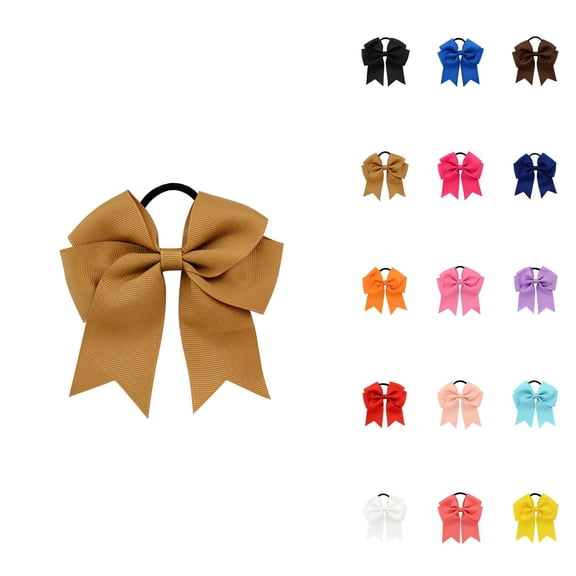 Elegant Satin Fishtail Bow Hair Ties, 20-Piece Elastic Ponytail Holders for Girls & Boys, Handmade Hair Bands for Parties and Everyday Use, Random Color