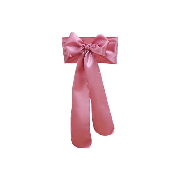 Elegant Satin Red Chair Sashes with Tablecloth Strip for Weddings, Events, Banquets, and Restaurant Decor - Reusable, Adjustable, Perfect for Indoor and Outdoor Celebrations