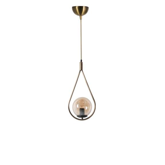 Elegant Scandinavian Chandelier, 27.6 x 7.9 inches | 100% Metal, White & Copper Finish | Oven Dried Paint, Tumbled Coating | E27 Socket, Max 40W | Perfect for Glam Home Decor & Modern Living Spaces
