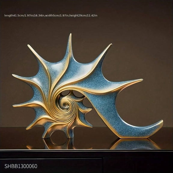 Elegant Scandinavian-Inspired Conch Figurine