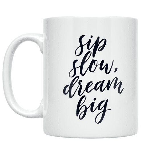 Elegant Script Design - Minimalist Coffee Enthusiast - 11 oz Ceramic Coffee Mug