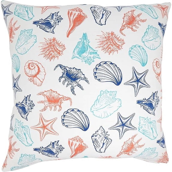 Elegant Sea Shells Pillow Cover