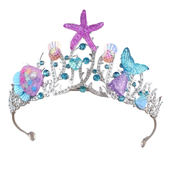 Elegant Sea Wind Inspired Royal Headwear Headpiece Lightweight Alloy For Costumes