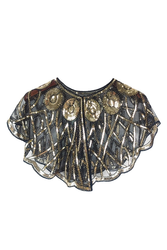 Elegant Sequin Mesh Shawl – Women’s Sparkly Transparent Stole Wrap for Evening Dresses, Parties, Banquets & Carnivals (Vintage Style)