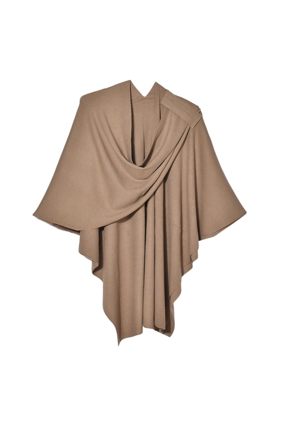 Elegant Shawl Wraps for Women, Warm Winter Woolen Cape Open Front Poncho Scarf Blanket Cardigan Coat