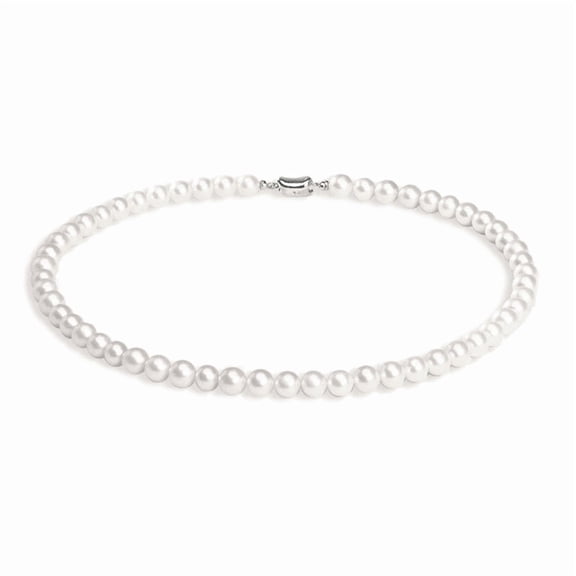 Elegant Shell Pearl Necklaces for Women – High-Luster Simulated Pearls, Natural Shell Powder Coating, Classic Jewelry Gift for Birthday, Wedding, Anniversary